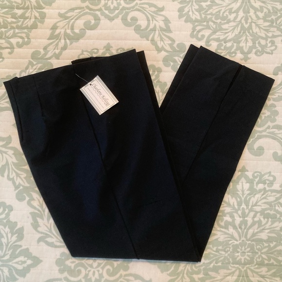 NWT - Charlotte Kellogg Black Silk Pants - Picture 3 of 11